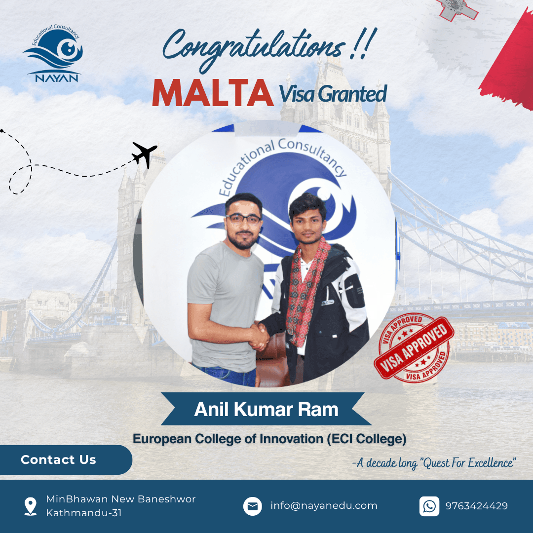 Visa approval — Anil Kumar Ram - Malta