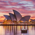 Evening View of Opera House Australia
